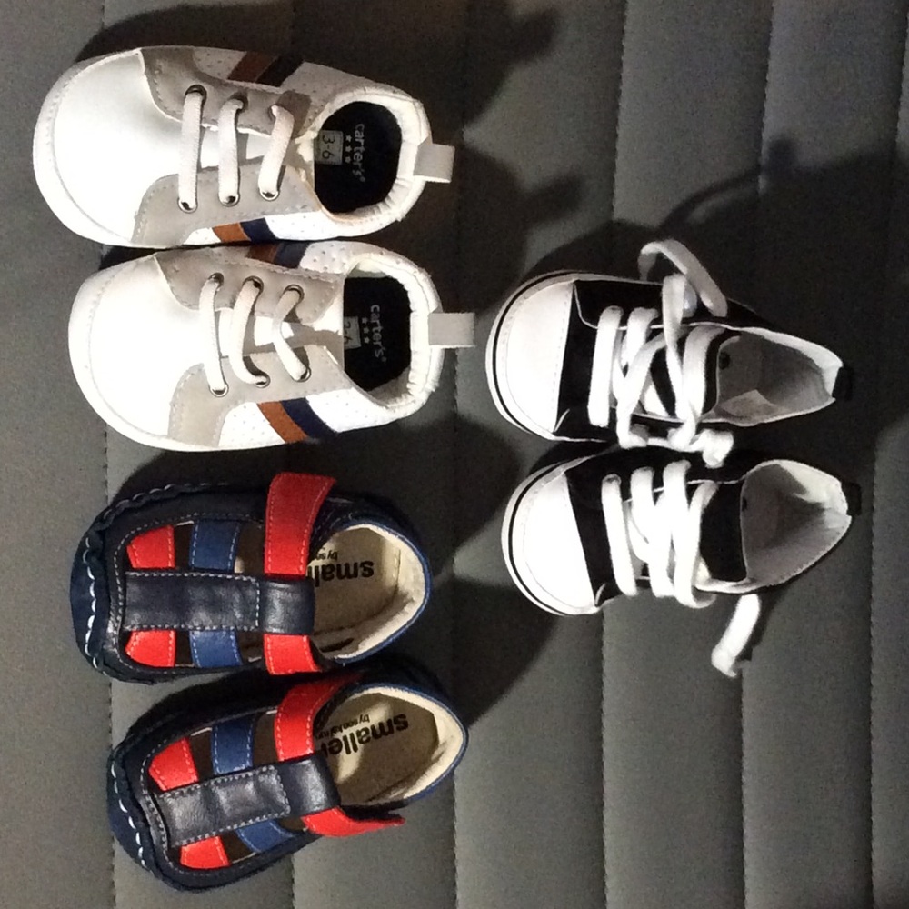 Two pairs of Baby Boy Shoes.